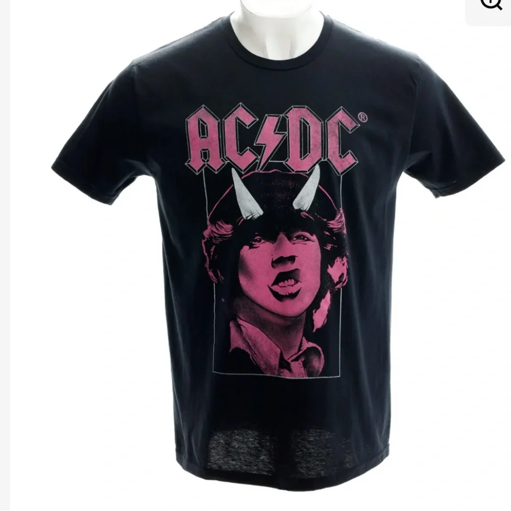 AC/DC Black Tee Angus Horn Graphic M - Picture 4 of 7